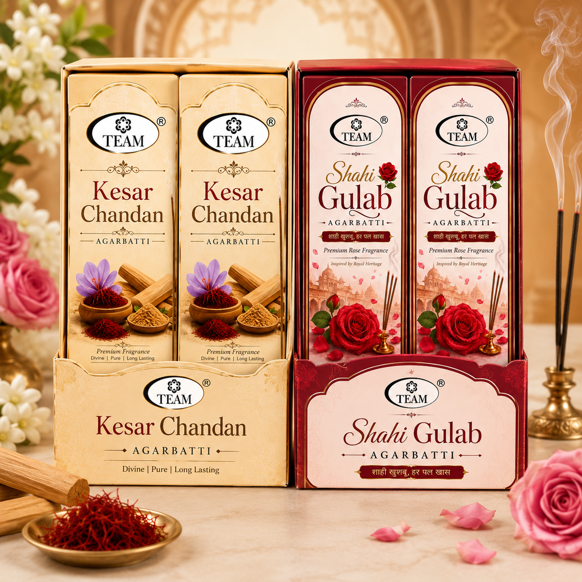 Kesar Chandan and Shahi Gulab Combo